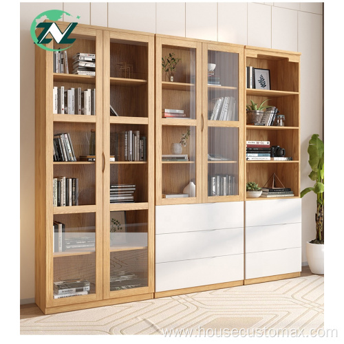 Wooden Book Store Bookshelves Wood MDF Display Bookshelf